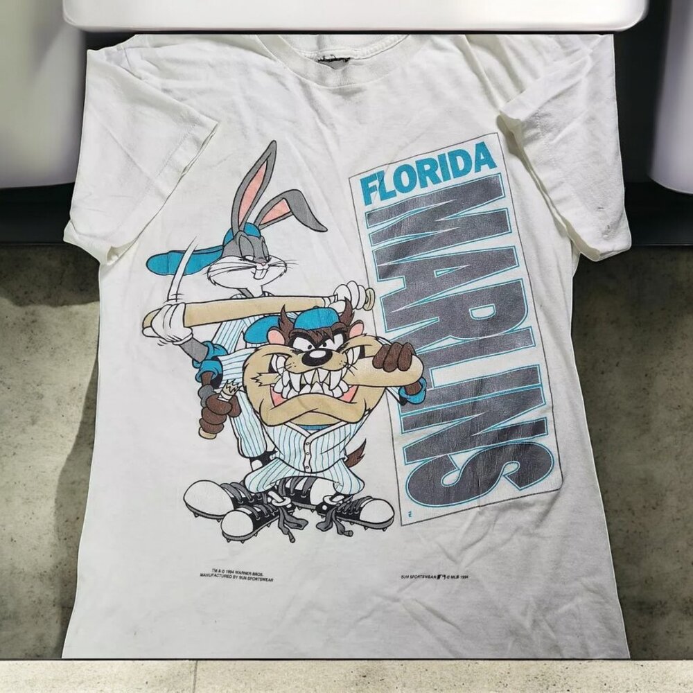 Looney Tunes Florida Marlins MLB Baseball Funny T shirt HN1414